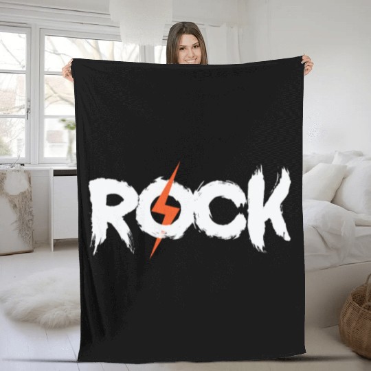 Rock Music Style Genre Guitar Rock Band Fleece Blankets