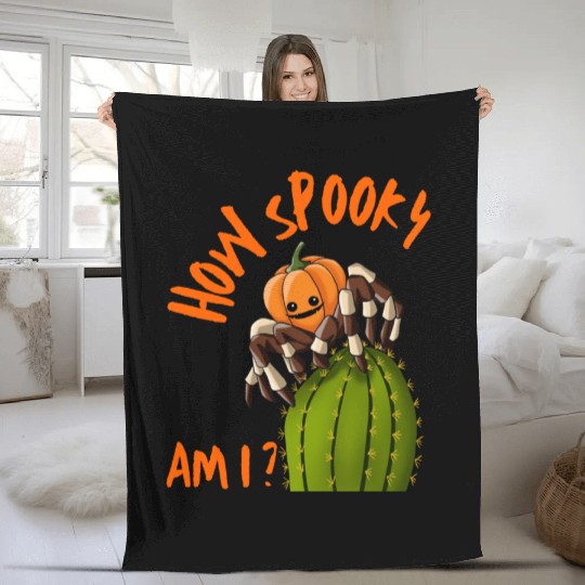 Halloween Scary Pumpkin Spider Costume Fleece Blankets