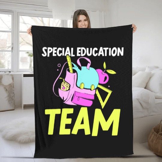 Special Education Team Sped Teacher Awareness Fleece Blankets