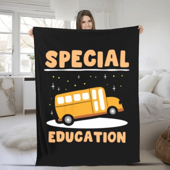 Special Education Awareness Sped Teacher Cute Fleece Blankets
