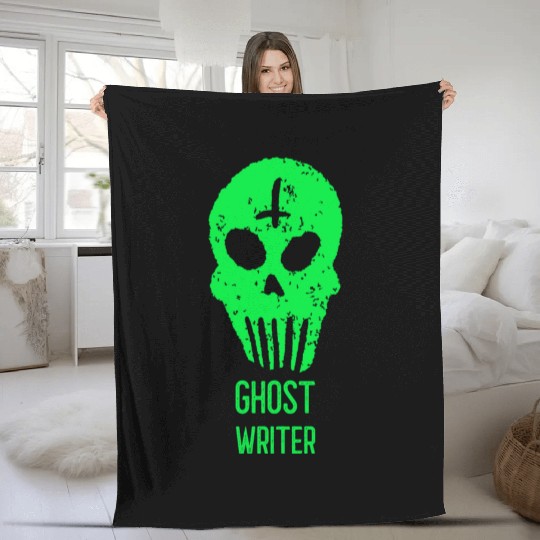 Ghost Writer Halloween Trick or Treat Costume Fleece Blankets