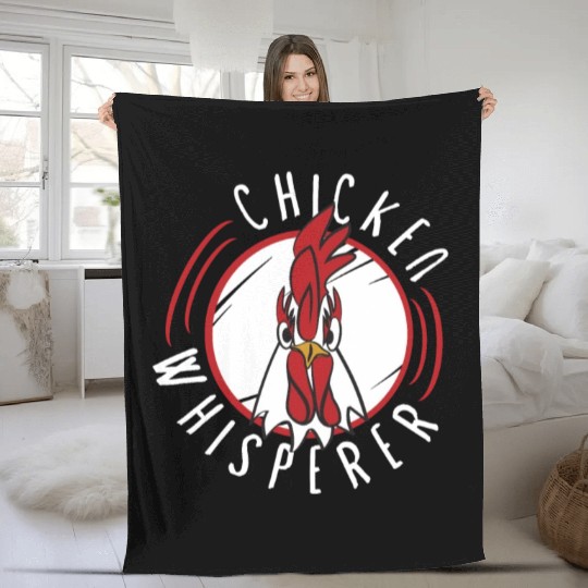 Chicken Farmer Gift Funny Chickens Country Farm Fleece Blankets