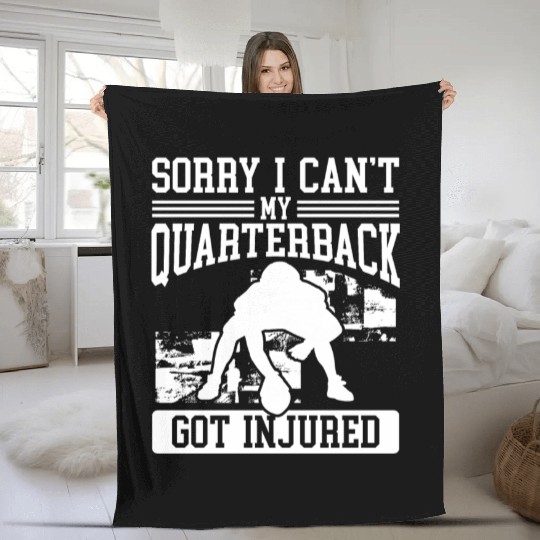 Fantasy Football Player Sorry I cant Injury Fleece Blankets