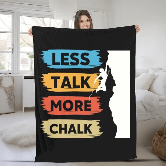 Climbing Mountaineering Climber Mountains Hiking Fleece Blankets