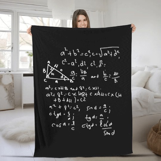 Math formula Design Fleece Blankets