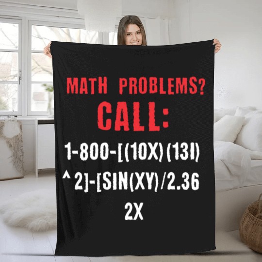 math problem call Fleece Blankets