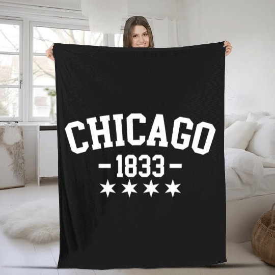 Chicago 1833 Fleece Blankets