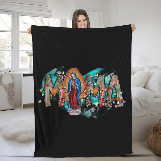 Mama Virgin Mary Fleece Blankets