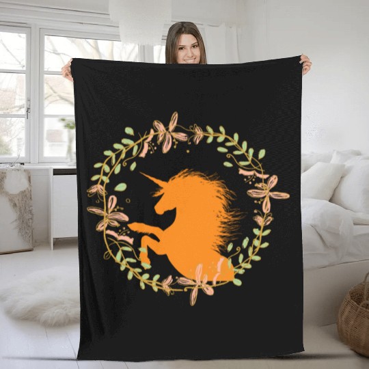 Unicorn Christmas Fleece Blankets