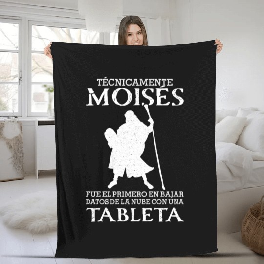 Moises First Upload Data Cloud Tablet Fleece Blankets