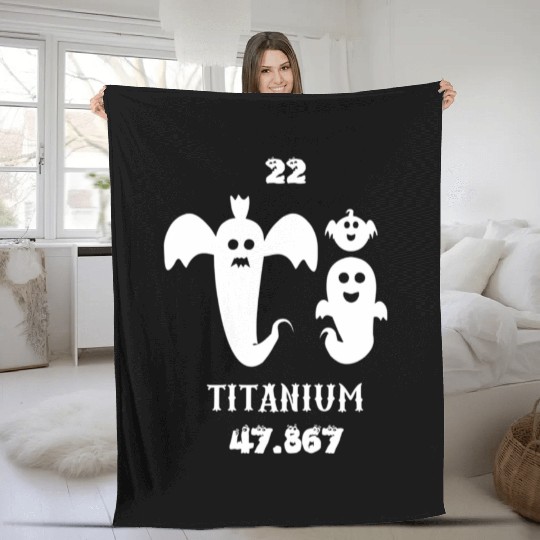 Titanium is the 22 element of the periodic table Fleece Blankets