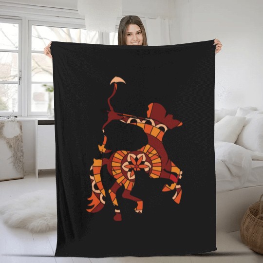 Sagittarius Zodiac Fleece Blankets