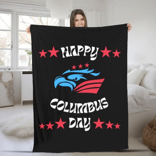 Happy Columbus Day classic Fleece Blankets