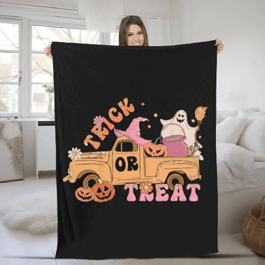 Trick Or Treat Fleece Blankets