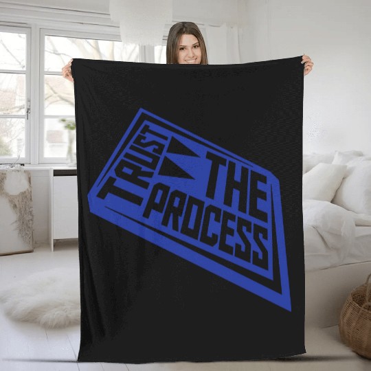 trust the process quote Fleece Blankets