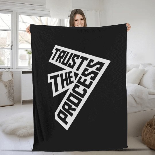 trust the process quote Fleece Blankets