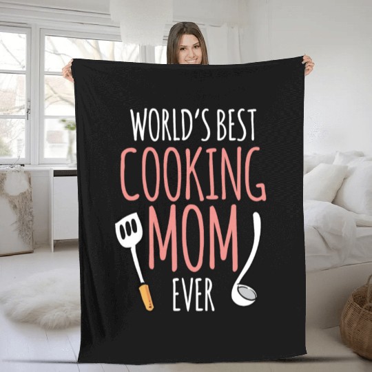 World's Best Cooking Mom Mommy Cook Mother Fleece Blankets