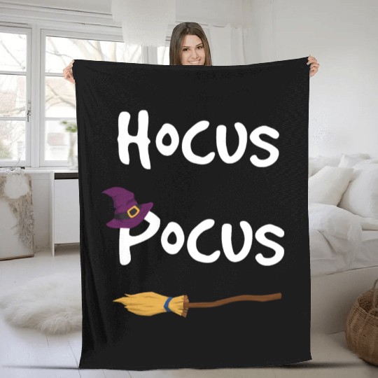 Hocus Pocus Halloween Witch Fleece Blankets