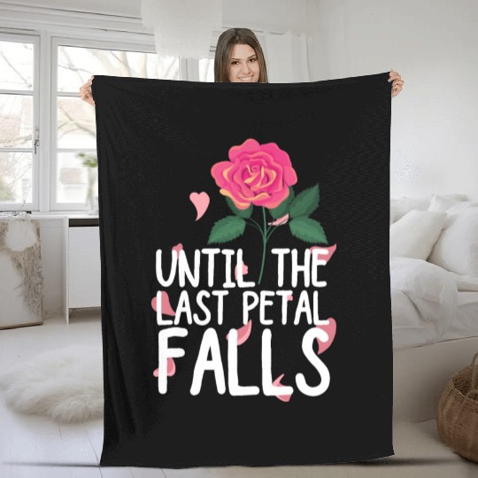 Until The Last Petal Falls Fleece Blankets