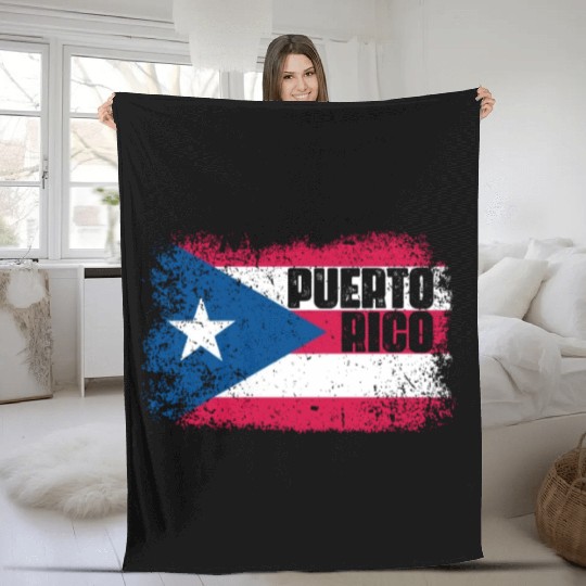 Puerto Rico Flag Fleece Blankets
