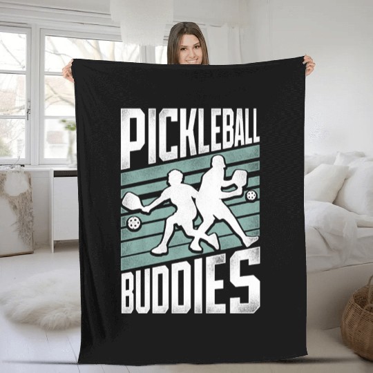 Pickleball Friends Pickleball Fleece Blankets