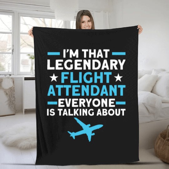Flight Attendant Stewardess Cabin Crew Fleece Blankets