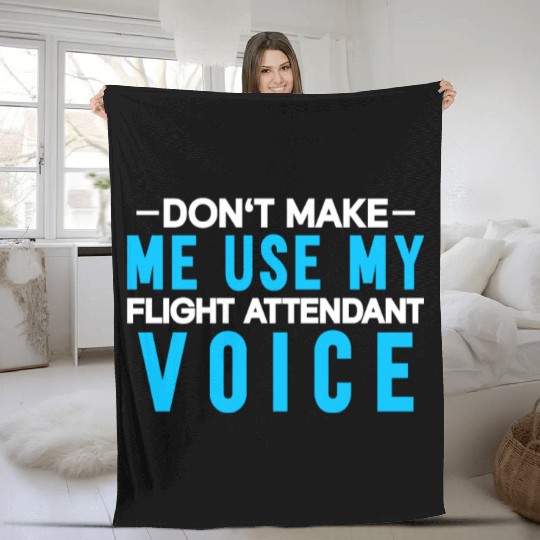 Flight Attendant Stewardess Cabin Crew Fleece Blankets
