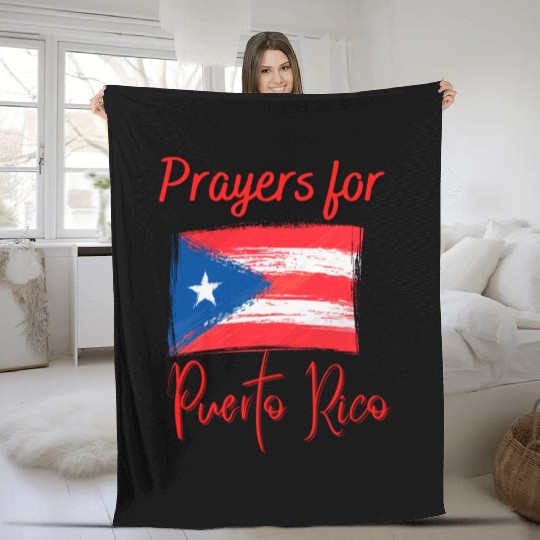 Puerto Rico Prayers Fleece Blankets