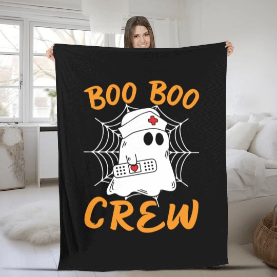 Halloween Costume - Boo Boo Crew Ghost Fleece Blankets