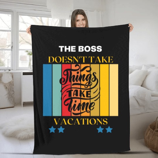 National Boss Day 1958 Fleece Blankets