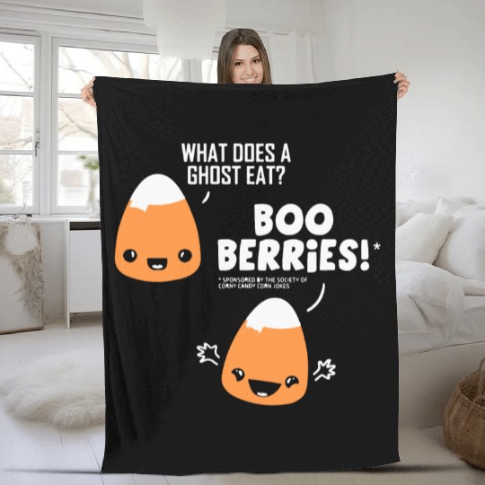 Corny Candy Corn Joke Fleece Blankets