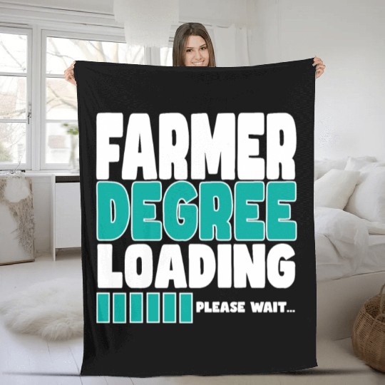 Farmer Degree Loading Fleece Blankets