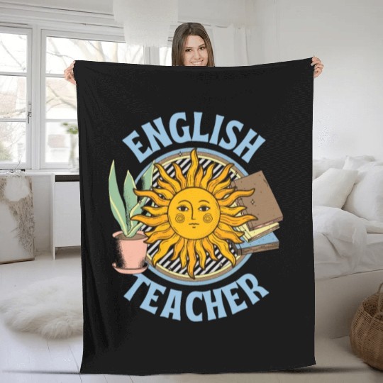english teacher Fleece Blankets