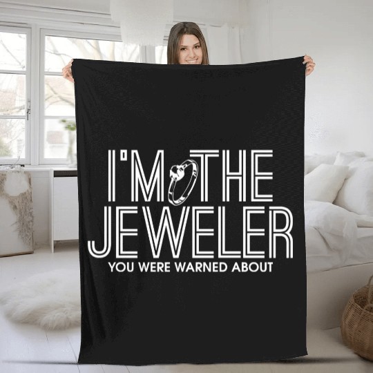 Jewellery Joke Jeweler Jewelry Diamond Gemstone Fleece Blankets