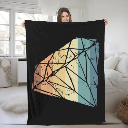 Vintage Diamond Gemstone Jewelry Jeweler Coral Fleece Blankets