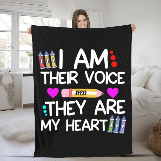 Special Education Teacher Fleece Blankets