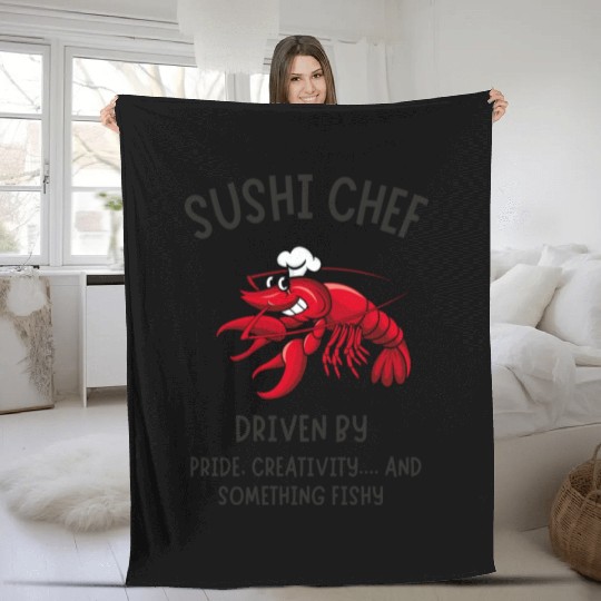 SUSHI CHEF 26 Fleece Blankets