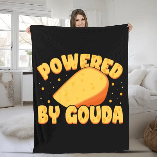 Gouda Cheese Slices charcuterie cheese board Fleece Blankets