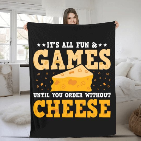 Gouda Cheese Slices charcuterie cheese board Fleece Blankets
