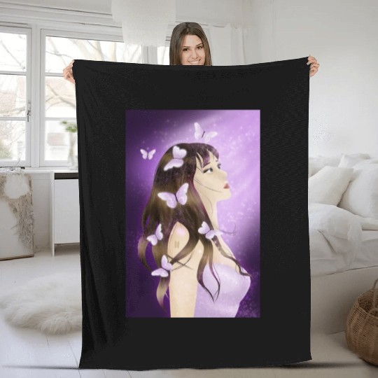 BTS Butterfly Fan Girl Fleece Blankets