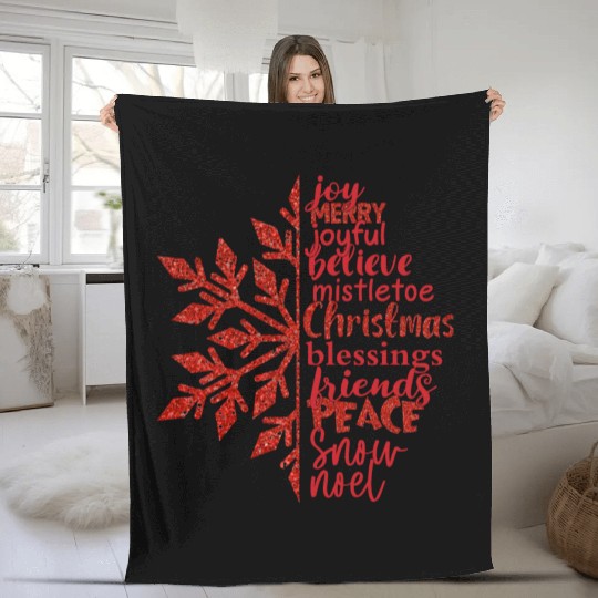 Christmas-Joy Fleece Blankets