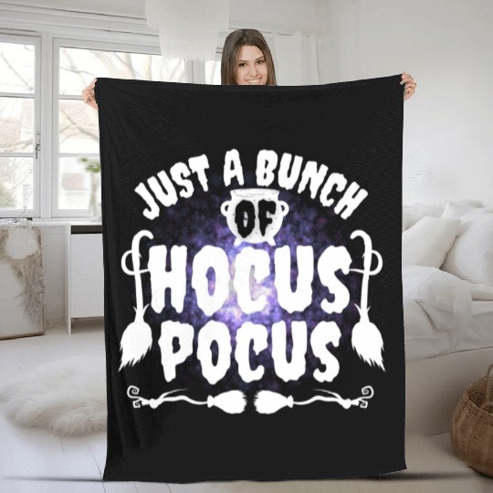 Just A Bunch Of Hocus Pocus Fleece Blankets