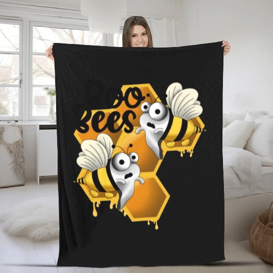 Honey Boo Bees Fleece Blankets