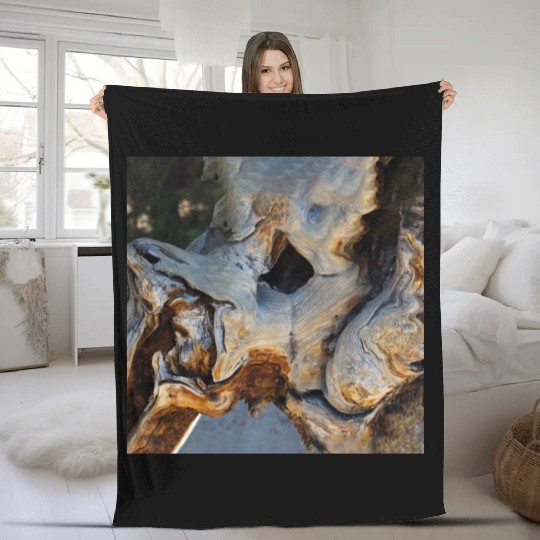 Abstract and geometric design Fleece Blankets