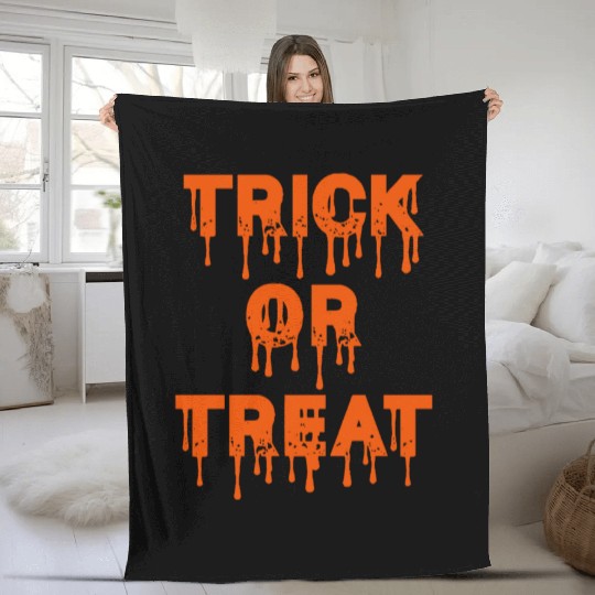 trick or treat Fleece Blankets