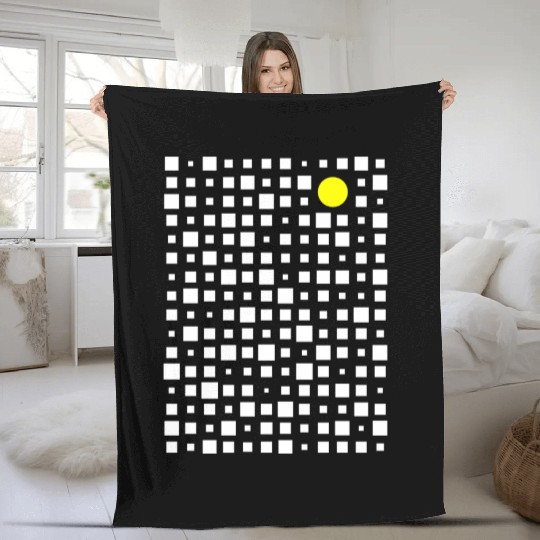 Square and Circle Abstract Fleece Blankets