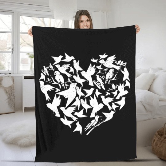 Bird Lover Birdwatching Bird Whisperer Fleece Blankets