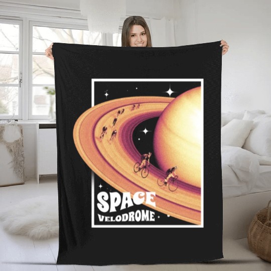 Space astronaut science planets astronomy design Fleece Blankets