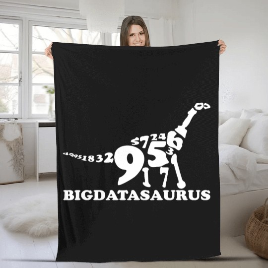 Big Data Dinosaur - Machine Learning Data Analyst Fleece Blankets