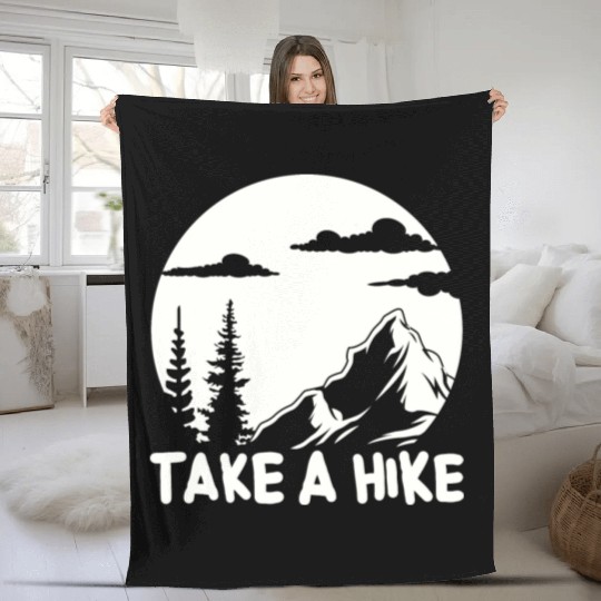 Hiking Go Mountaineering Hiking Tour Hiking Day Fleece Blankets